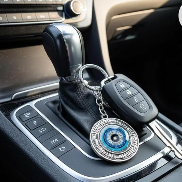 Evil Eye Protection Keychain – Good Luck Charm Keyring